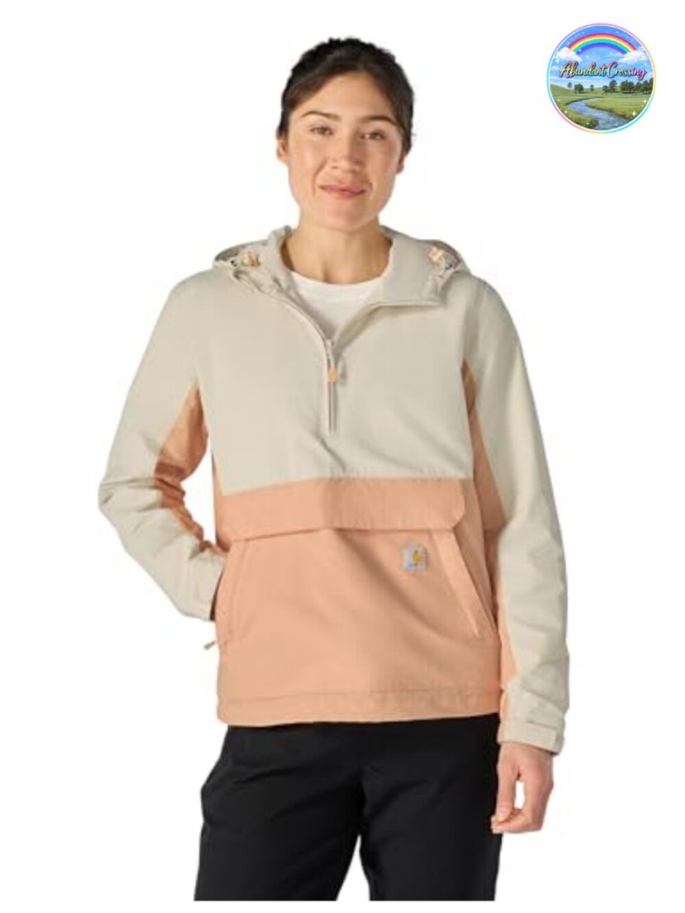 Women's Packable Anorak Jacket Lightweight Windproof Water Repellent Rain Coat